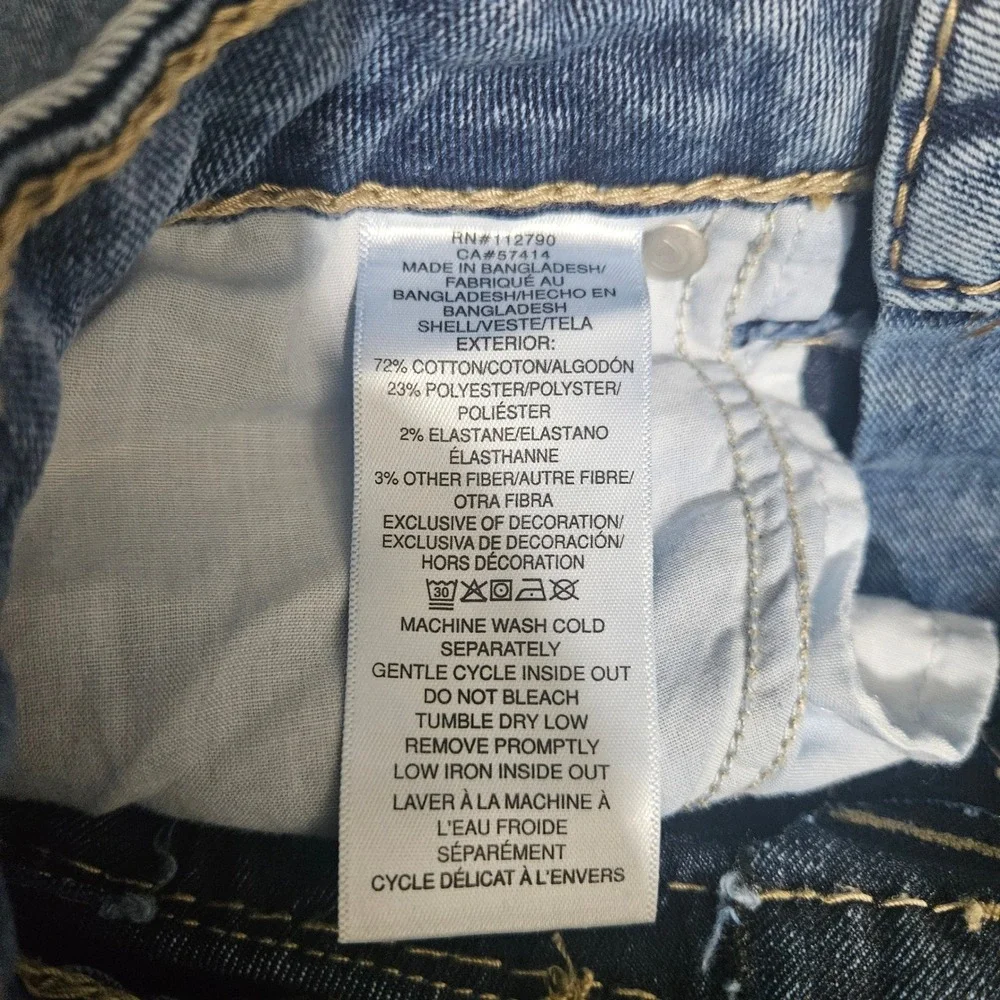 True Religion Jennie Curvy Mid Rise Super Skinny Jeans Blue Denim 28 Mens
